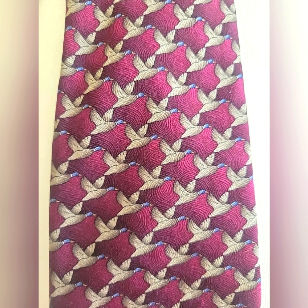 Ties To Nature Mallard Ducks Necktie Tie 100% Silk Hunting Outdoors